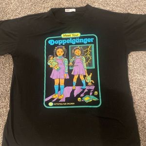 Romwe Meet Your Doppelgänger Tee